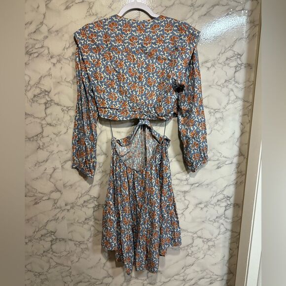 NEW Joie Maeve Floral Cutout Long Sleeve
Minidress Floral Blue Dress Size 8 - Picture 13 of 15
